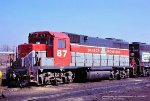 BAR 87 GP38, Croxton engine terminal, Secaucus, New Jersey., February 12, 1977. 